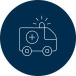 Icon of an ambulance.