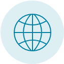 icon of a circle with lines, like a globe