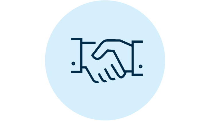 Icon of a handshake
