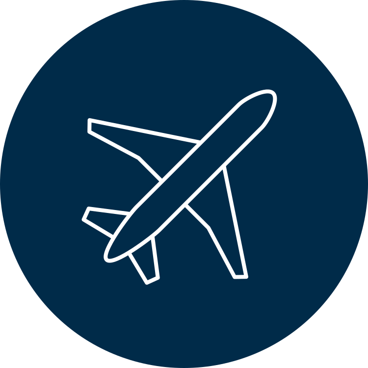 Icon of an airplane