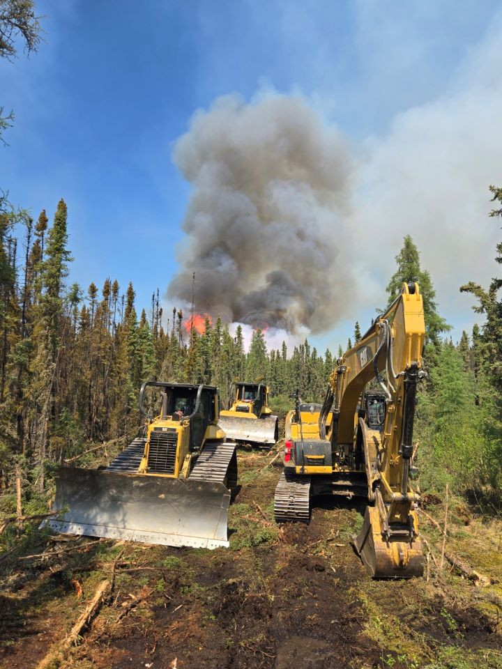 Caribou Lake Wildfire Dozer Group 