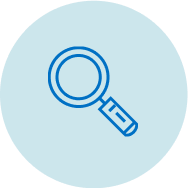 Icon: magnifying glass