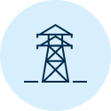 Icon of an energy distribution tower.