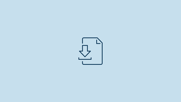 Icon of a document with a downward arrow, indicating a downloadable file.